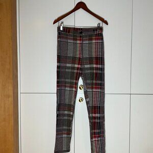 Free People Plaid Slim Fit Pants – Size 4